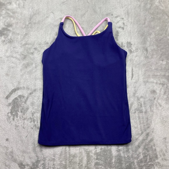Athleta Girl Other - Athleta Girl Blue Crossback Tank Top‎ Athletic Athleticwear Sz L/12 Athleisure